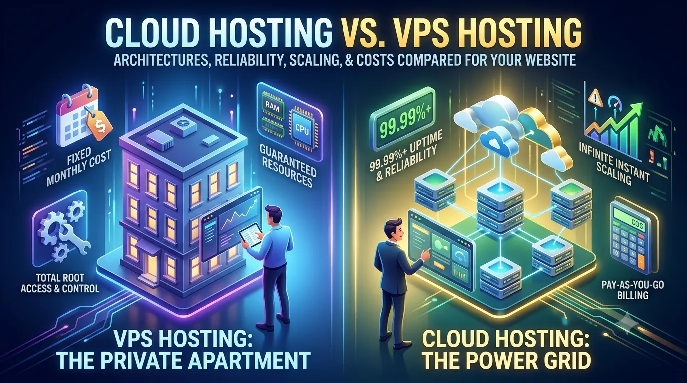 Cloud Hosting vs. VPS Hosting: The Ultimate 2026 Comparison Guide for Scaling Websites