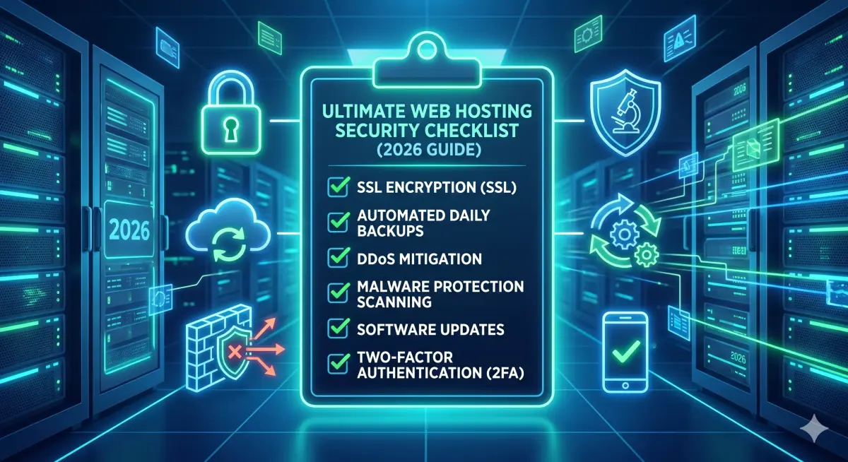 The Ultimate Web Hosting Security Checklist (2026 Guide)