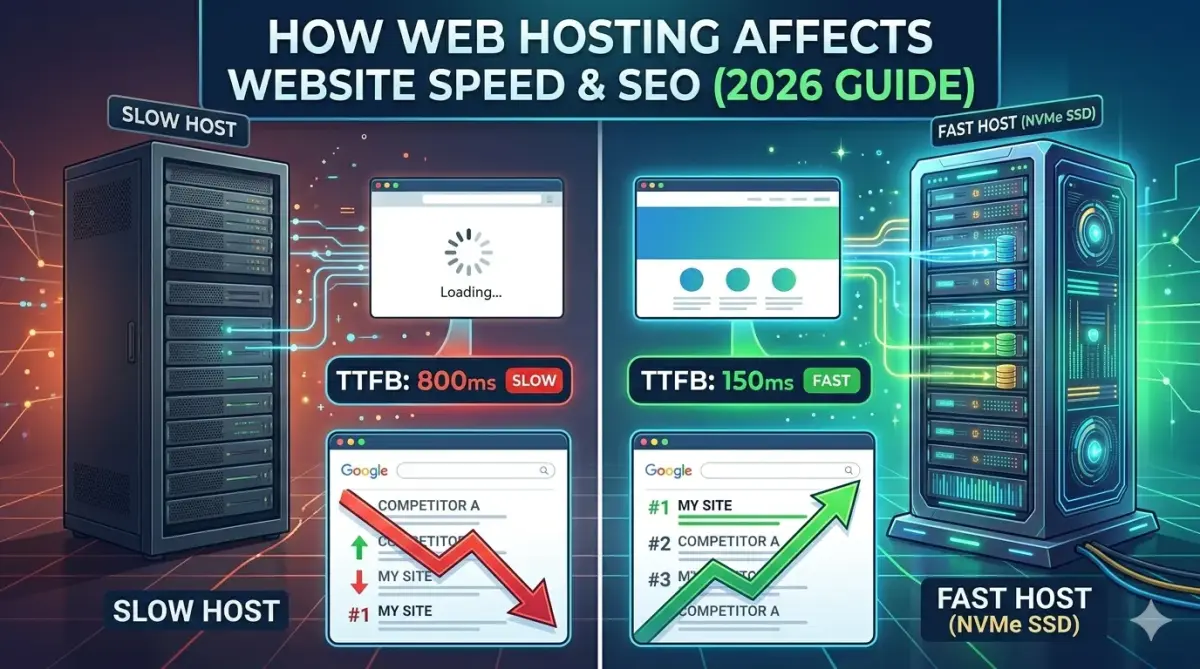 How Web Hosting Affects Website Speed and SEO (2026 Guide)