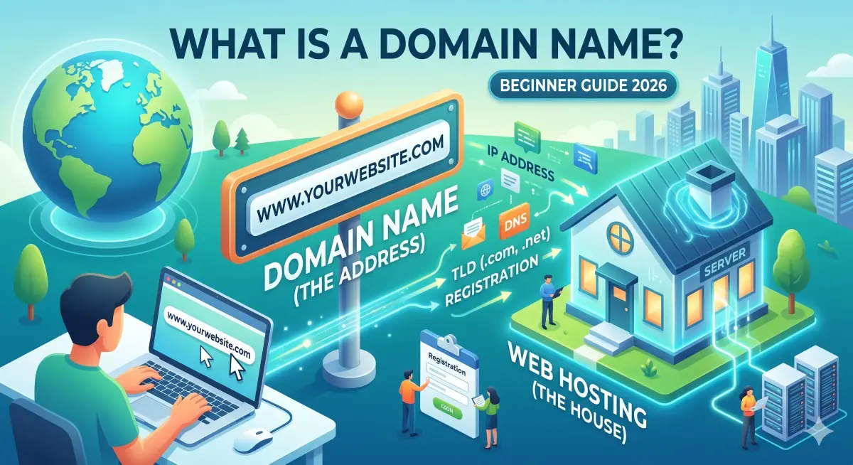 What Is a Domain Name? (Beginner Guide 2026)