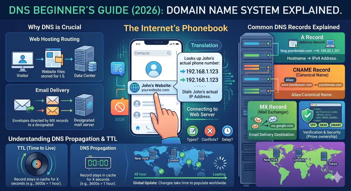 What is DNS? A Beginner’s Guide to the Domain Name System (2026)