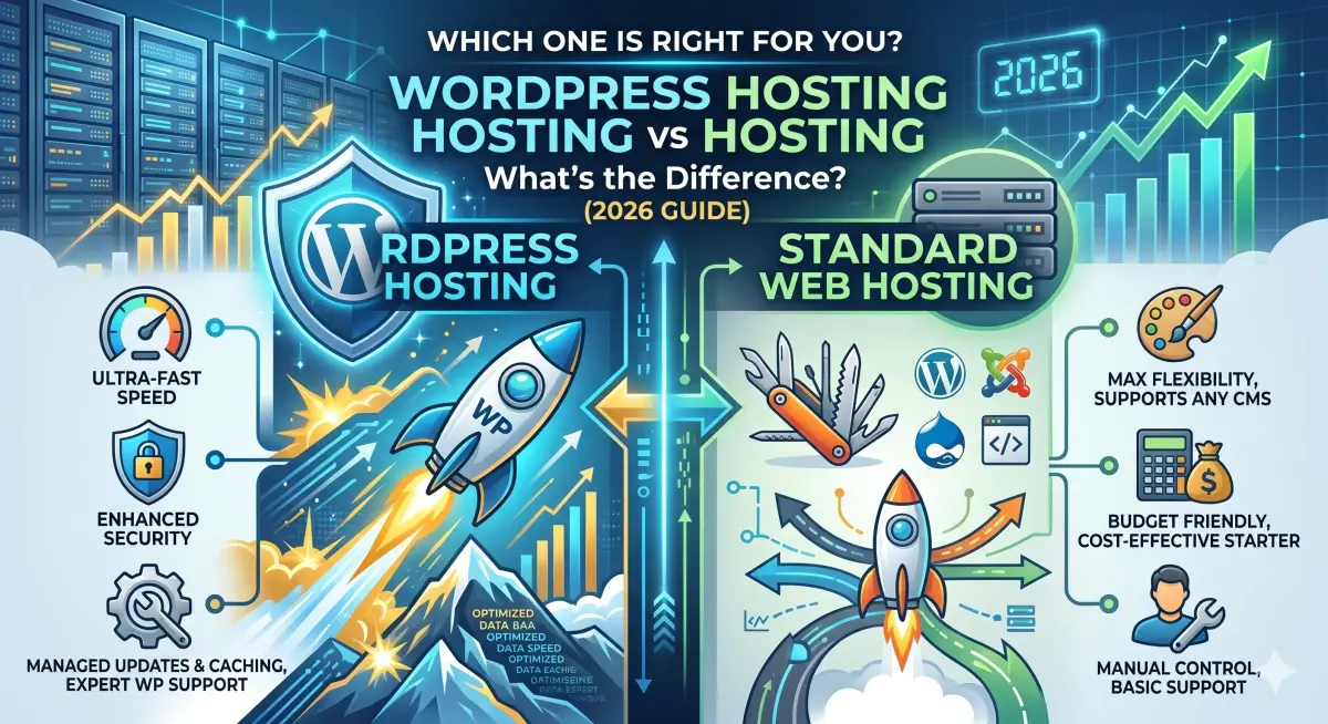 WordPress Hosting vs Web Hosting: What the Difference? (2026 Guide)