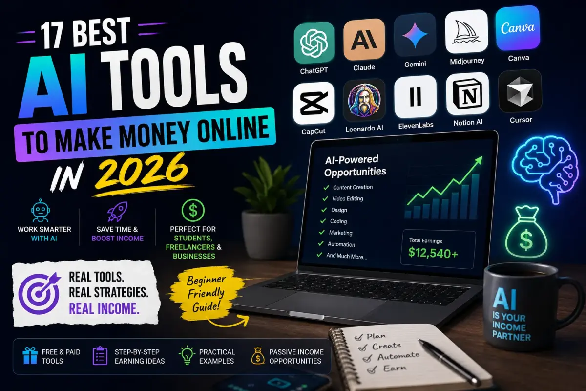 Best AI Tools to Make Money Online in 2026 | 17 Tools That Actually Work