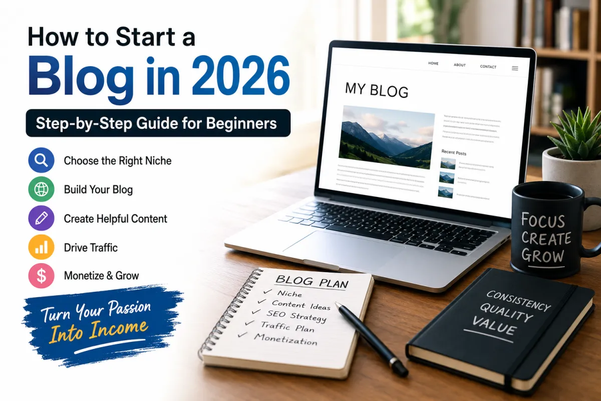 How to Start a Blog and Make Money in 2026 (Step-by-Step)