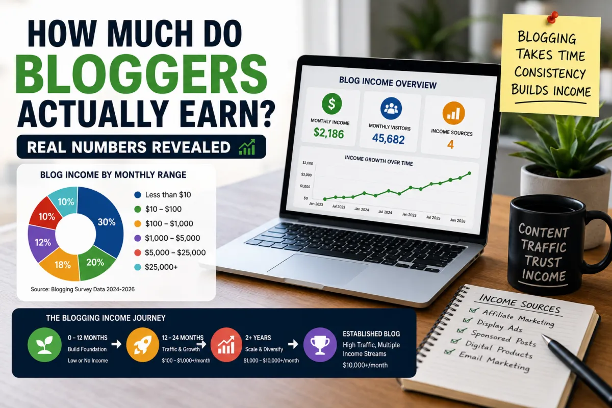 How Much Do Bloggers Actually Earn? (Real Numbers)
